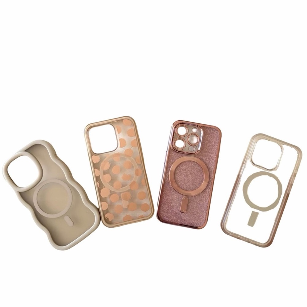 Neutral & Rose Gold MagSafe-Compatible Phone Case Collection